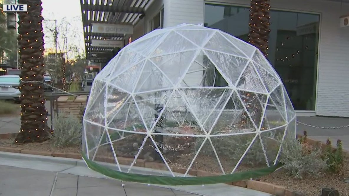 Scottsdale Quarter setting up domes for safe outdoor dining