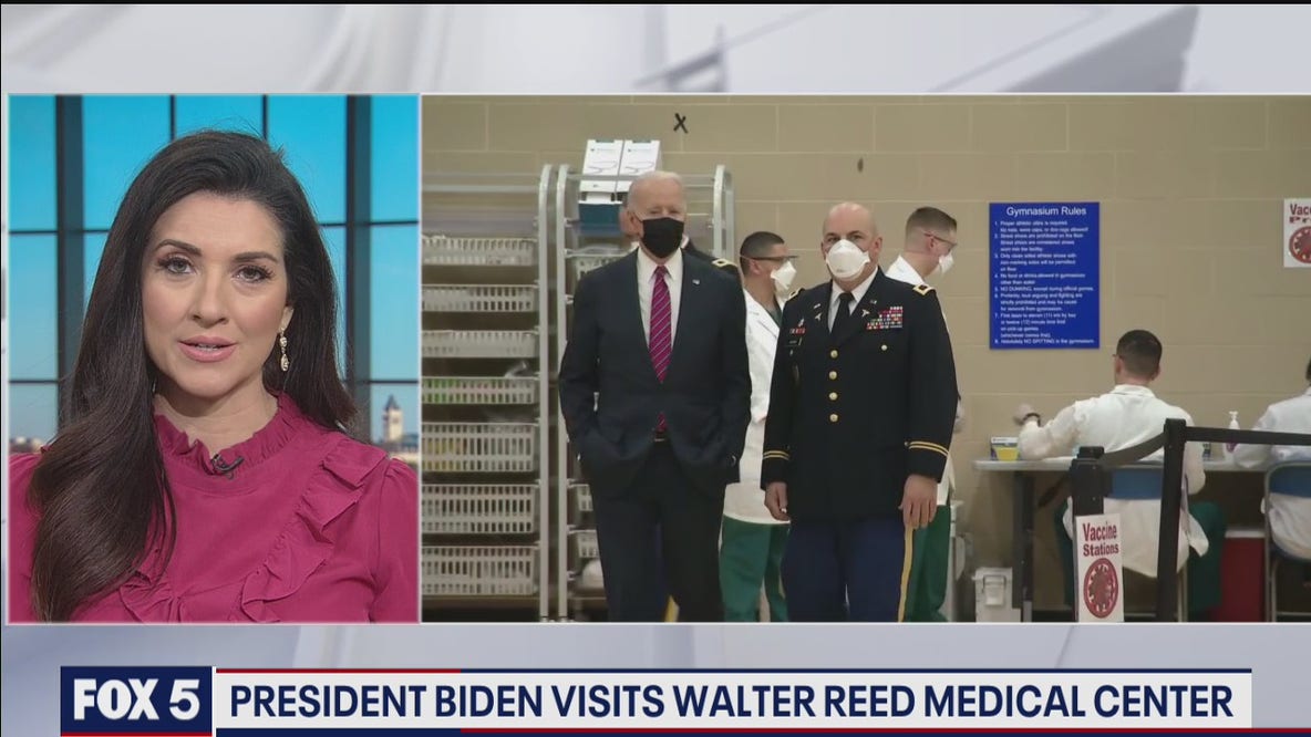 President Biden visits Walter Reed