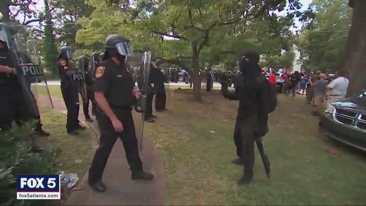 Protesters clash at Stone Mountain park