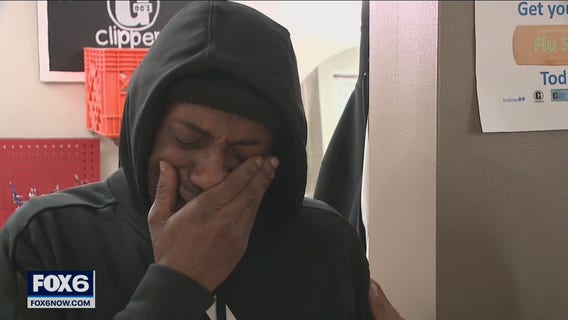 Emotional reaction to Chauvin verdict from Milwaukee barbershop