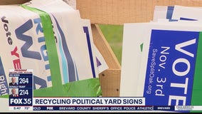 Recycling political yard signs