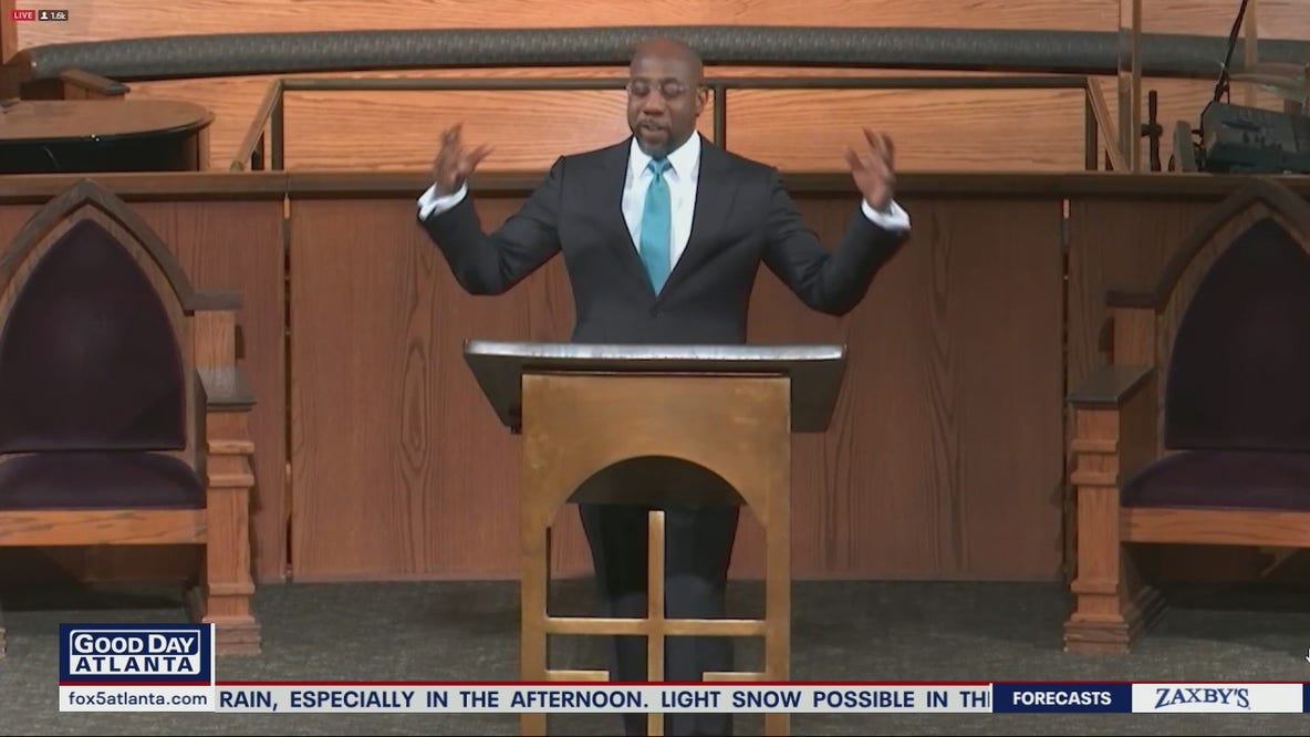 Warnock returns to Atlanta church after election win