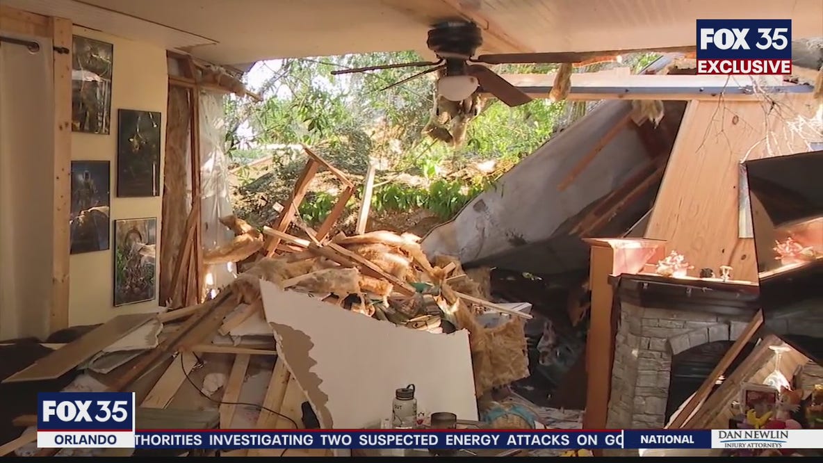 FOX 35 EXCLUSIVE: Woman speaks after tree falls on home