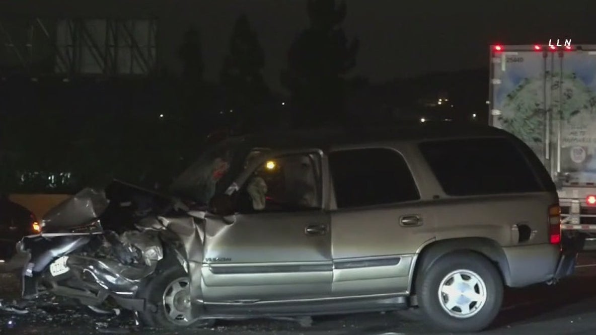 Man shot in leg after collision on Pomona freeway