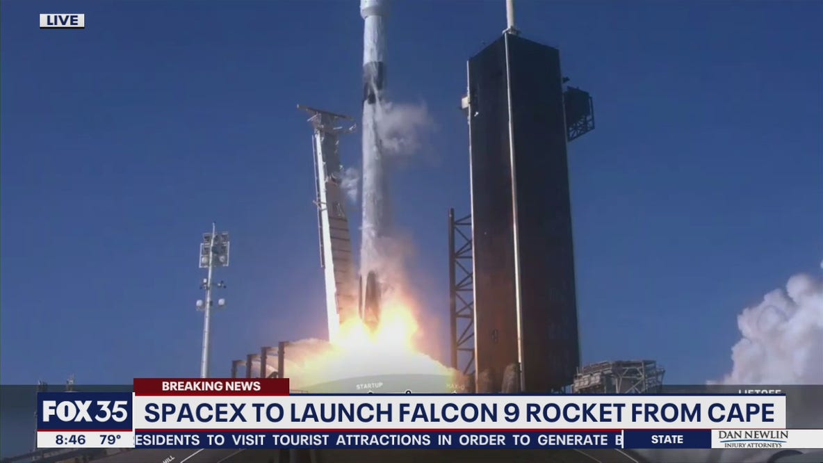 SpaceX launches Falcon 9 rocket from Cape Canaveral