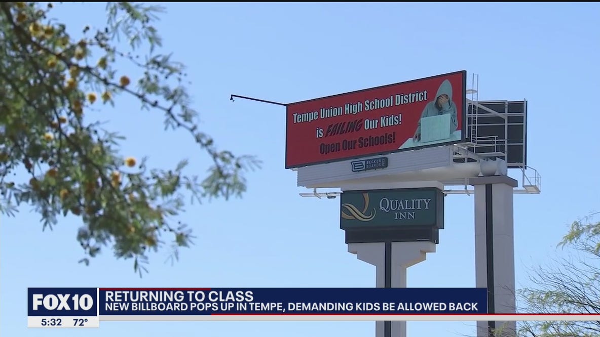 New billboard demands kids to be allowed back in classrooms