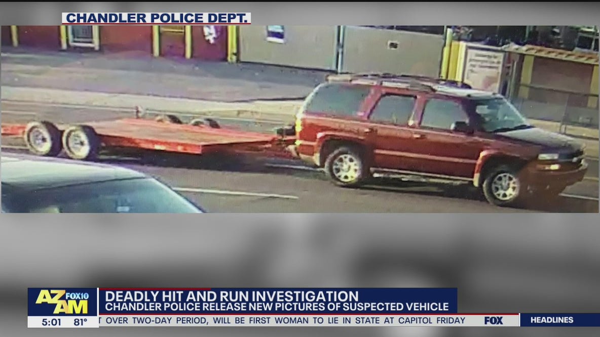 Chandler police release photos of suspected vehicle involved in deadly hit-and-run crash