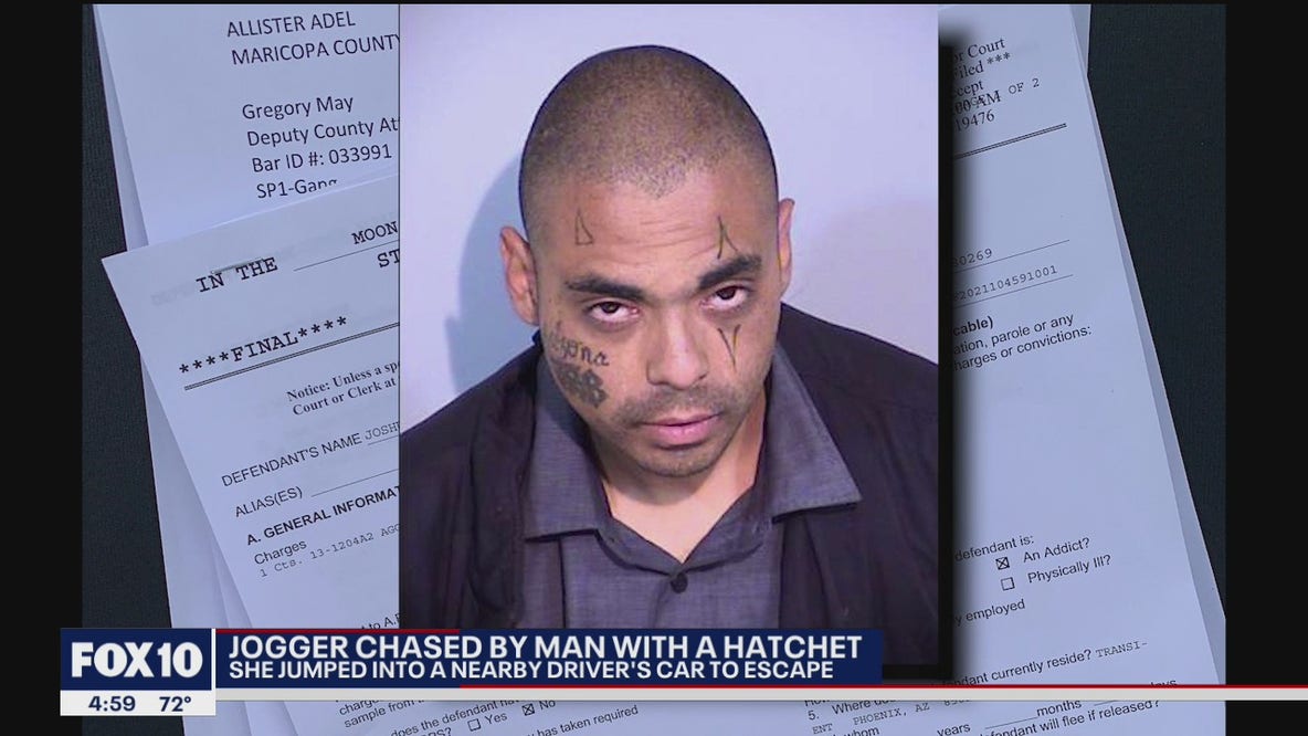 Jogger escapes from axe-wielding man; suspect arrested