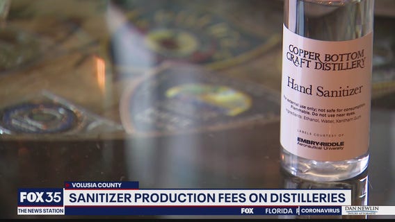 Distillers that made hand sanitizer during pandemic have hefty fees waived
