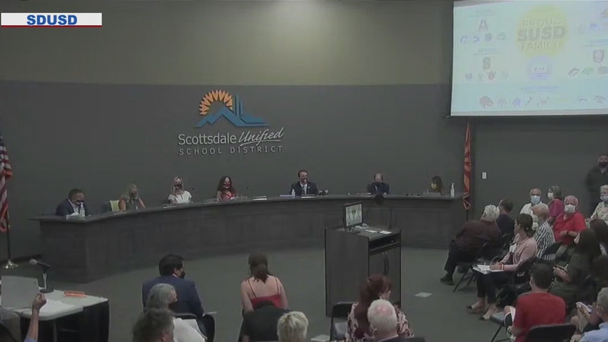 Scottsdale school district board meeting ends when attendees refuse to wear masks