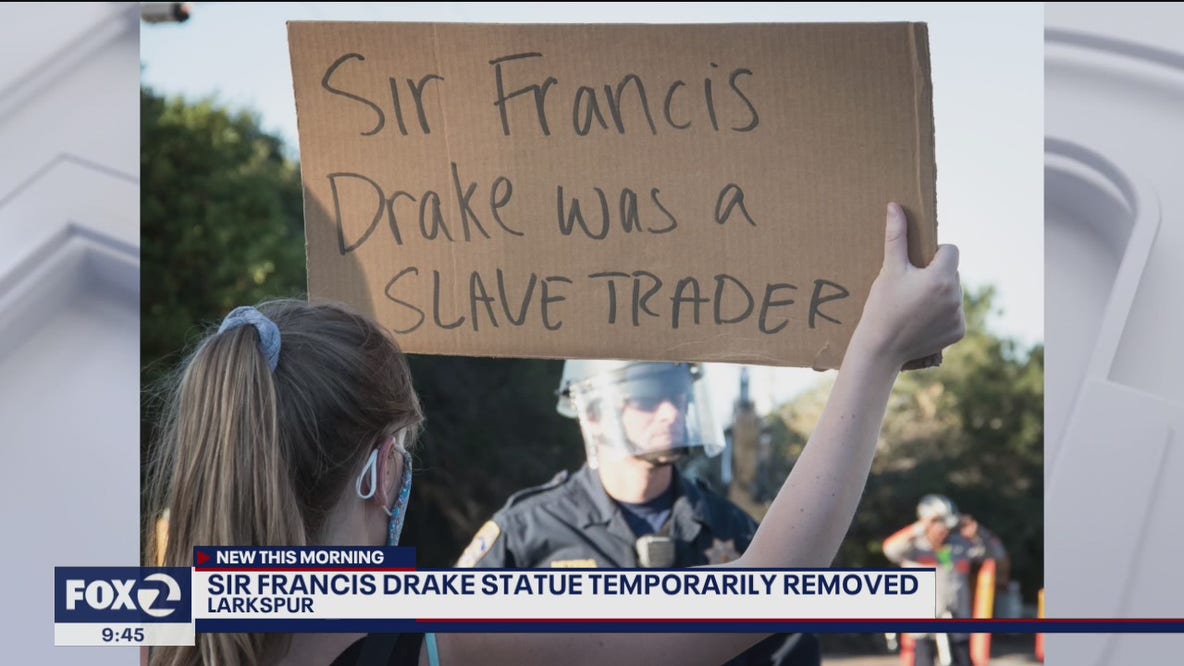 Sir Francis Drake statue removed