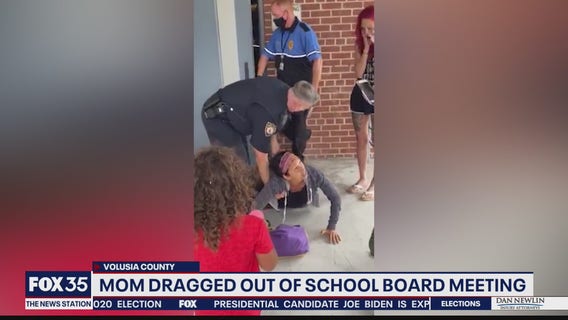 Mom dragged out of school board meeting