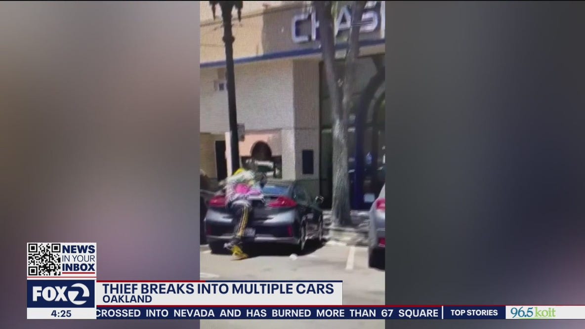 Brazen car burglaries seen in Oakland video