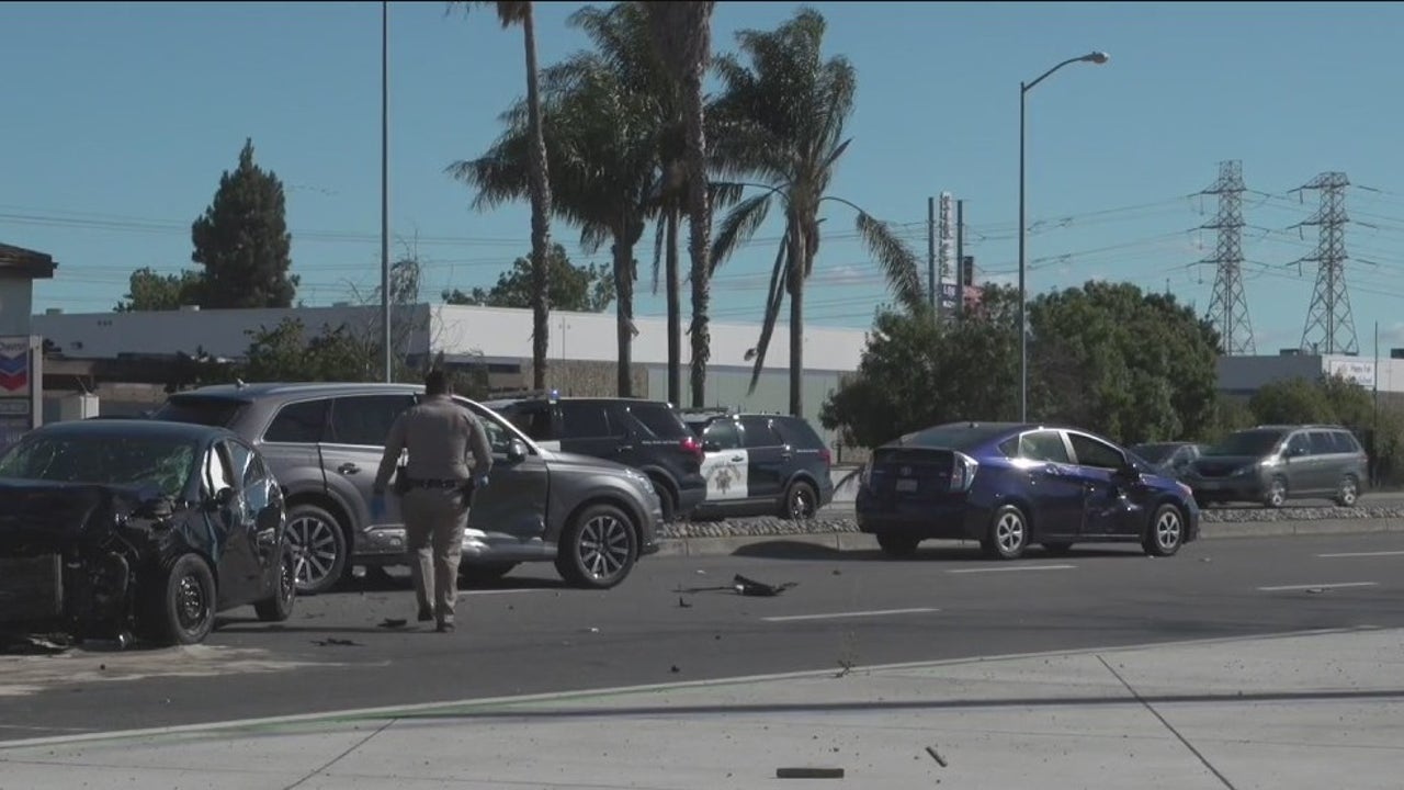 Freeway shooting leads to multicar crash in Fremont
