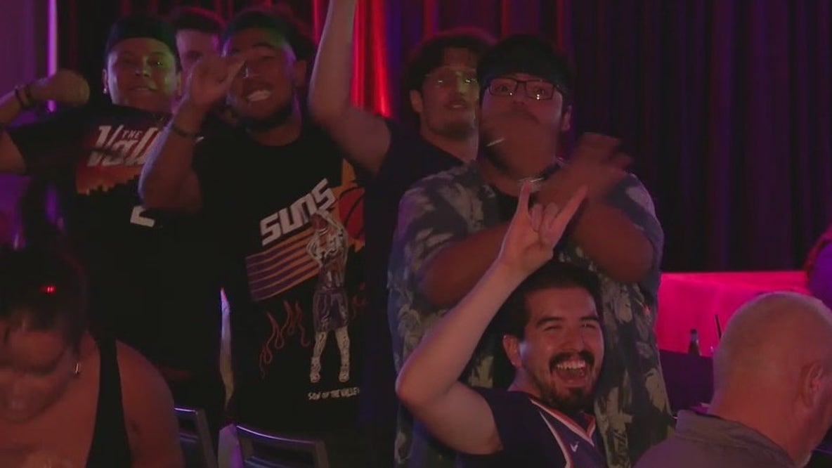 Phoenix Suns fans rally after team wins Game 1 of NBA Finals