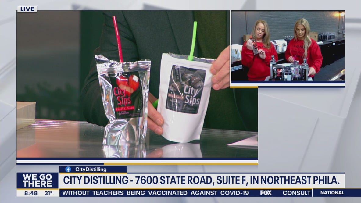City Distilling using their own vodka to make adult drink pouches