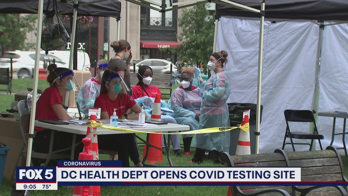 DC ramps up COVID-19 testing site US tops 100K new infections a day