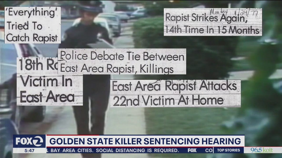 Golden State Killer to be sentenced