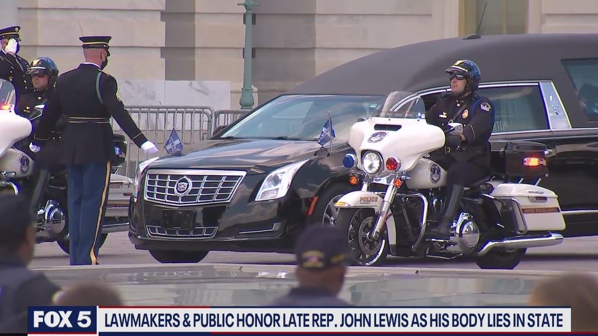 Lawmakers and public honor late Rep John Lewis as his body lies in state