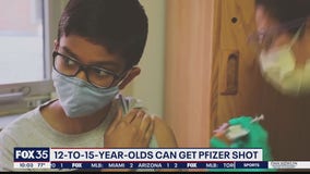Kids 12 to 15 can now get Pfizer shot