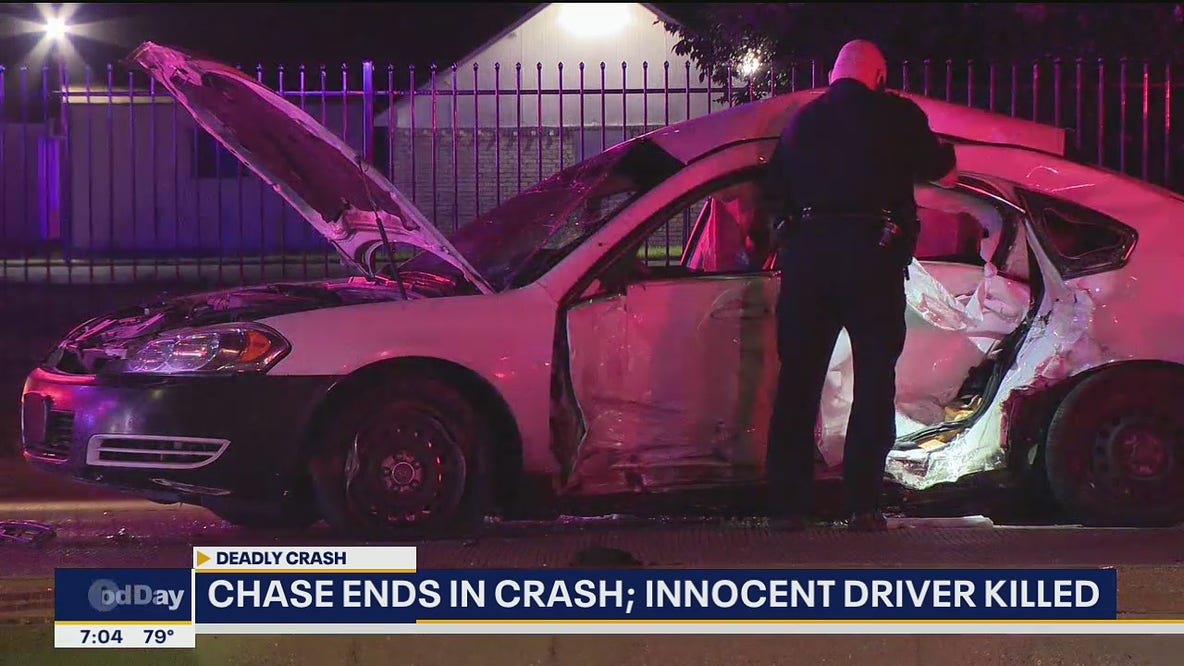 Dallas police chase ends with fatal crash