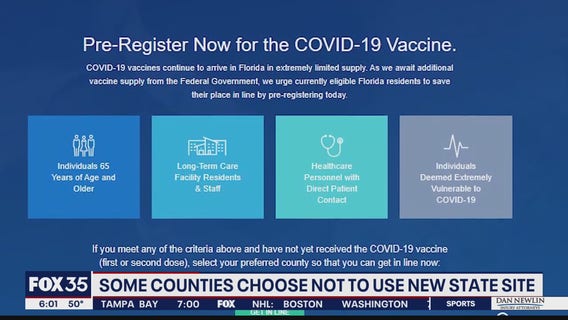 Some counties opting out of state vaccine appointment site