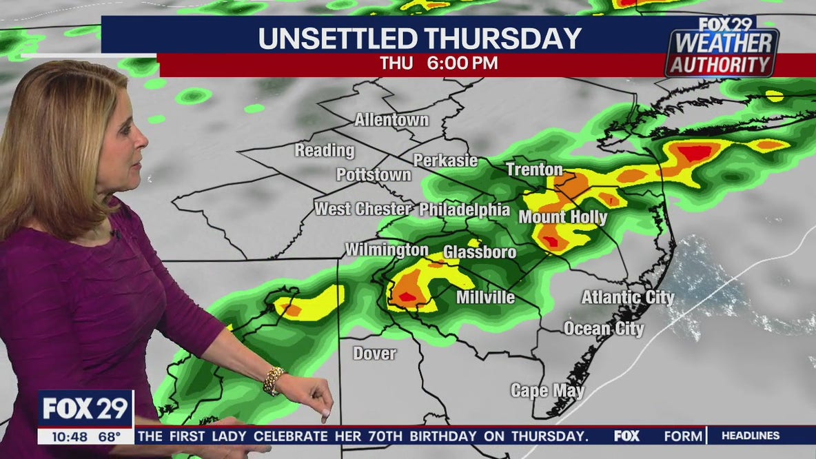 FOX 29 Weather Authority 7-day forecast 10 p.m.