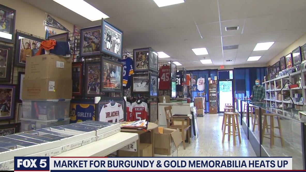 Market for burgundy and gold memorabilia heats up