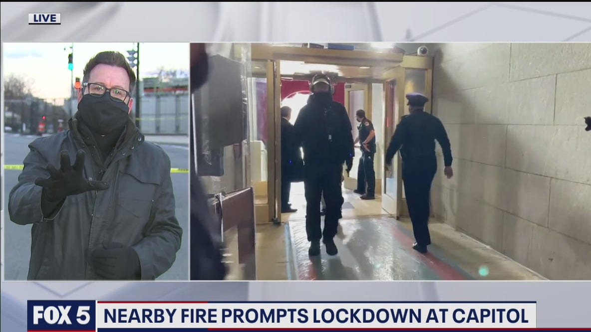 Small fire prompts lockdown at Capitol amid inauguration rehearsal