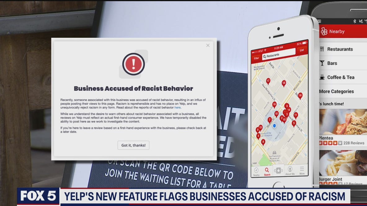 Yelp's new feature flags businesses accused of racism
