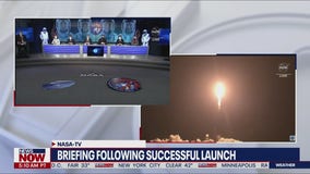 Full briefing following successful launch of astronauts to ISS | NewsNOW from FOX