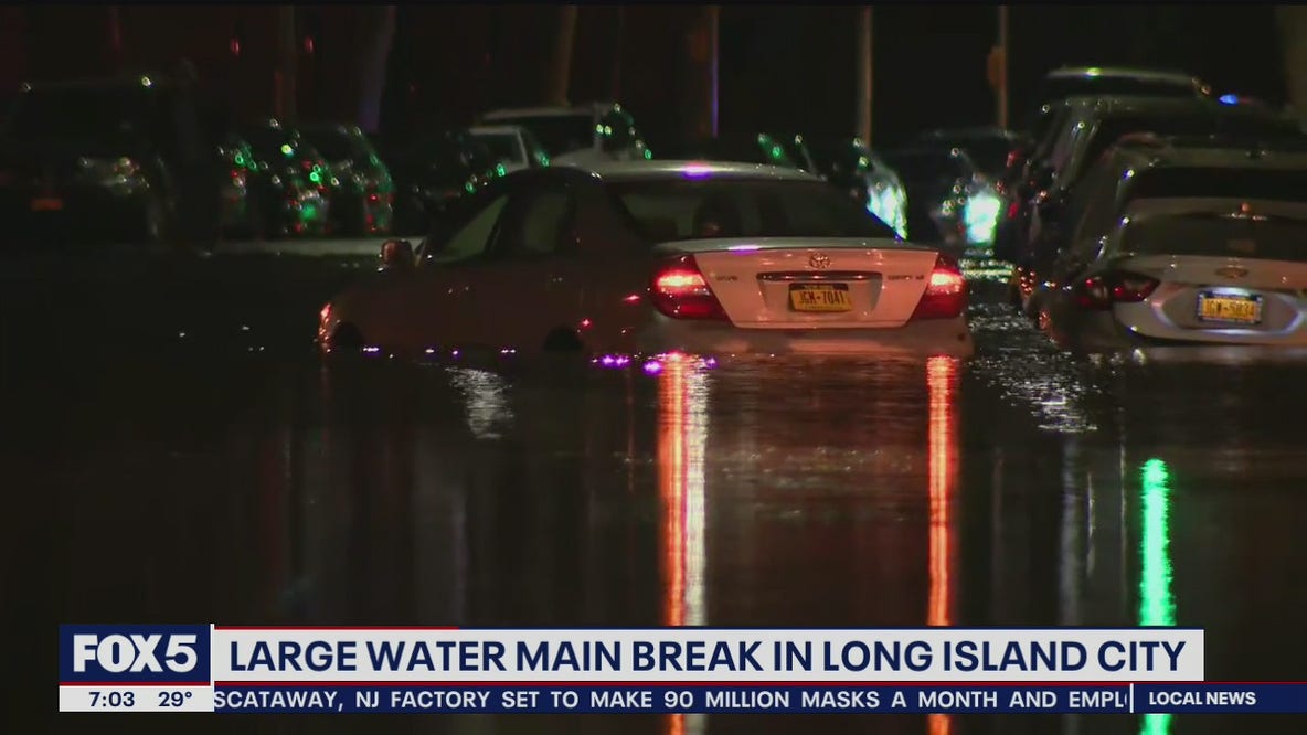 Queens water main break