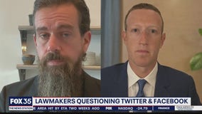Lawmakers question heads of Twitter and Facebook