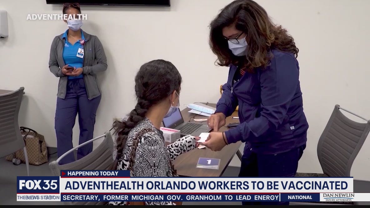 Orlando healthcare workers to receive COVID-19 vaccine on Wednesday