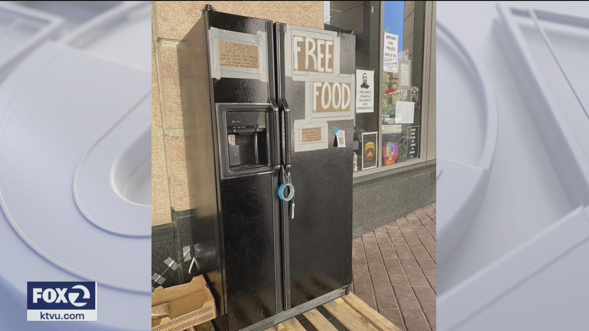 Oakland 'Town Fridge' free food refrigerator overwhelmingly supported
