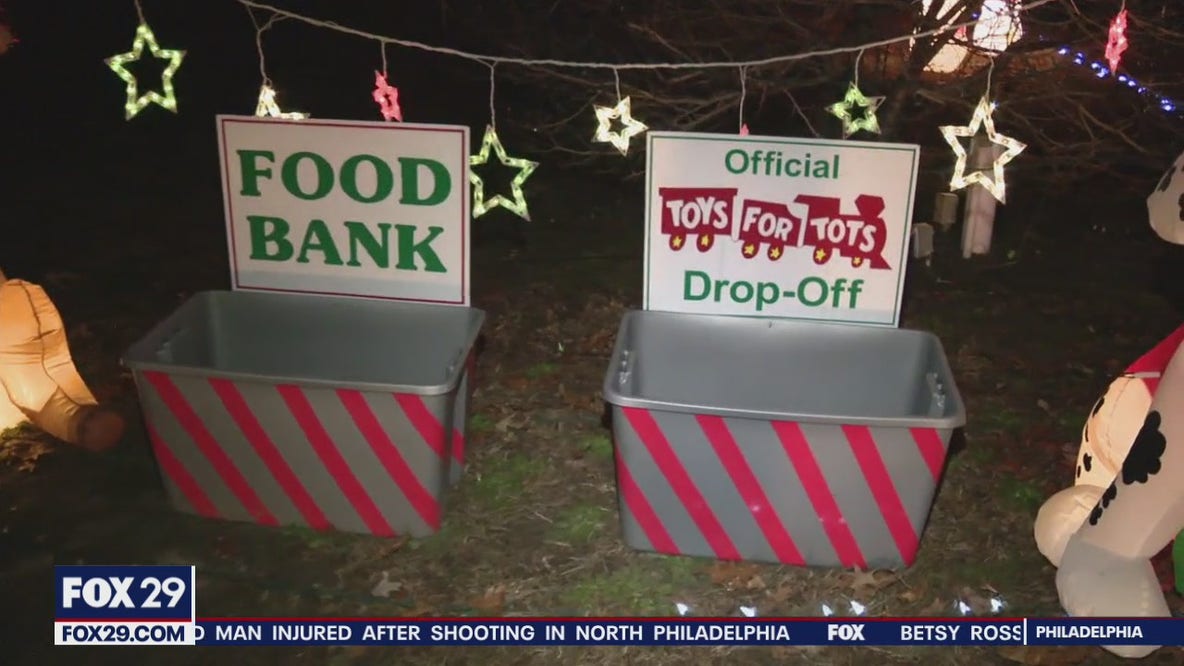 NJ family uses Christmas lights display to give back to those in need
