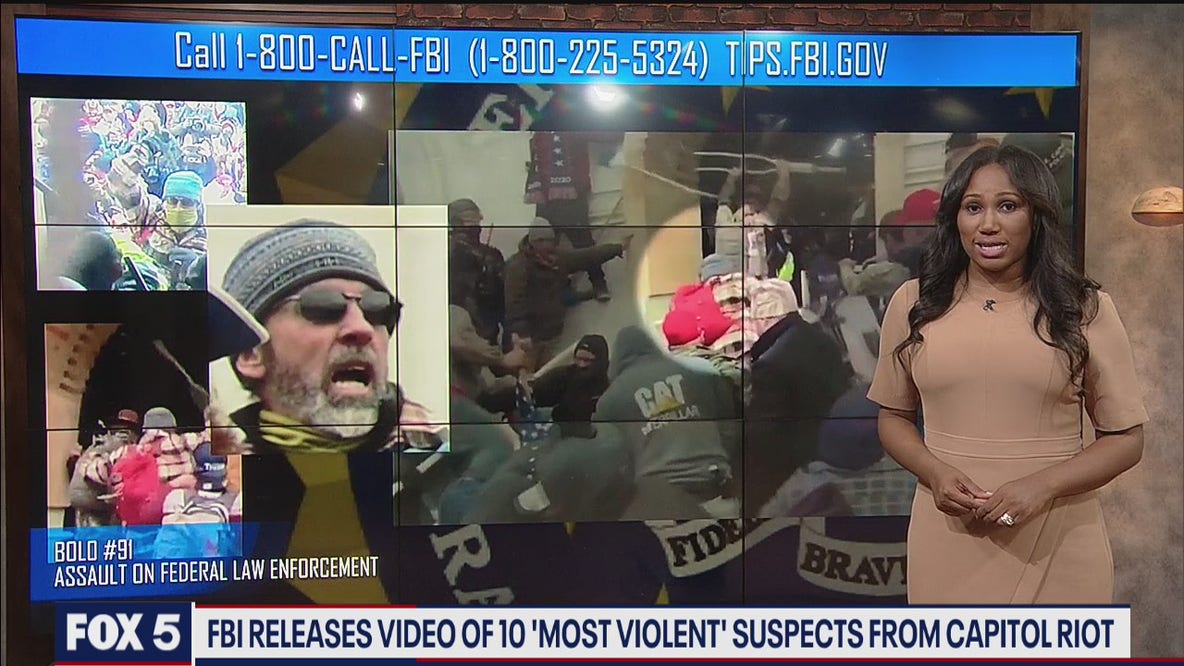 FBI releases video of 'most violent' suspects from Capitol riot