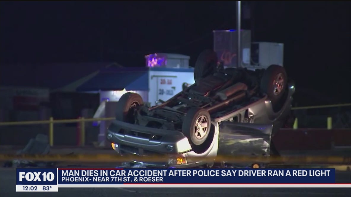 Phoenix Police: Man dies in accident after driver ran a red light