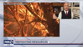 Mark Neveau talks firefighting resources at the Glass Fire