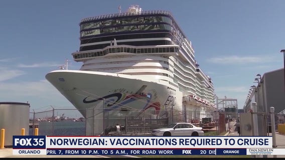 Norwegian says vaccinations will be required to cruise