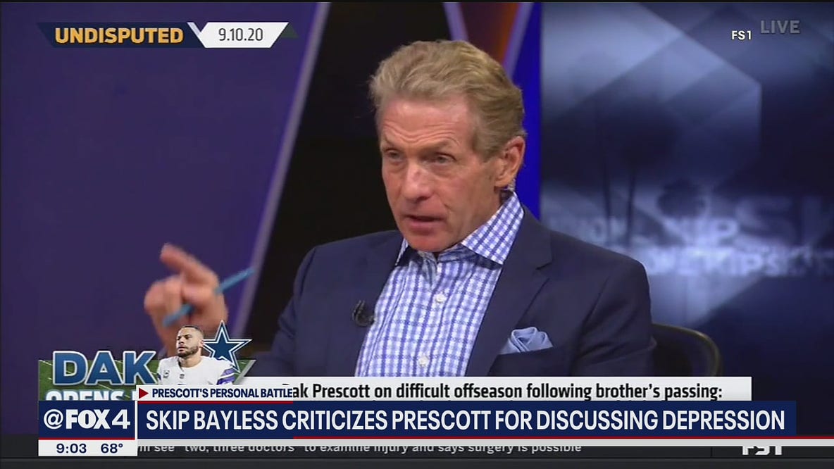 Skip Bayless criticized over comments he made about Cowboys QB Dak Prescott's mental health