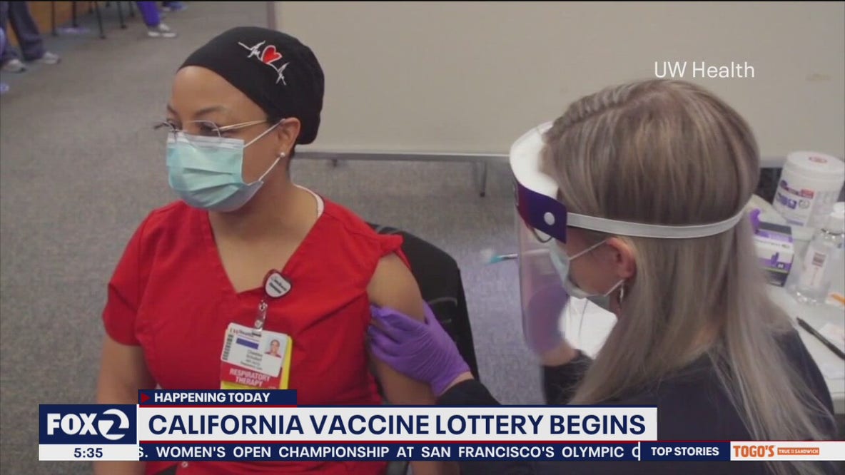 California vaccine lottery begins