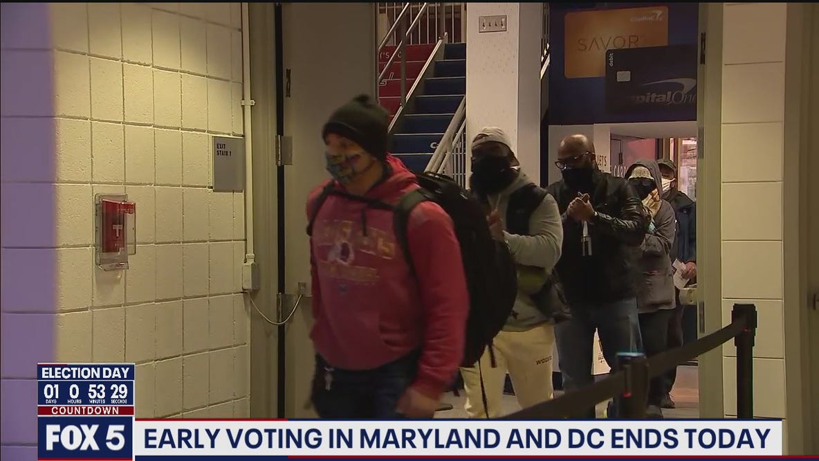 Early voting in Maryland and DC ends today