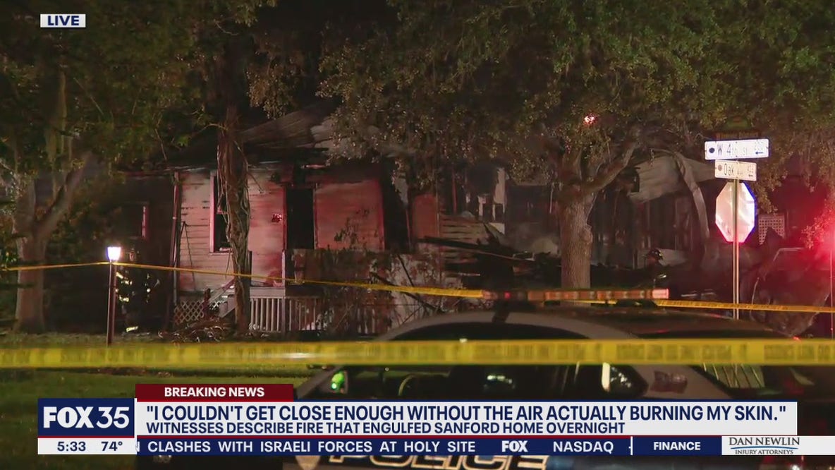 Fire tears through historic Sanford home