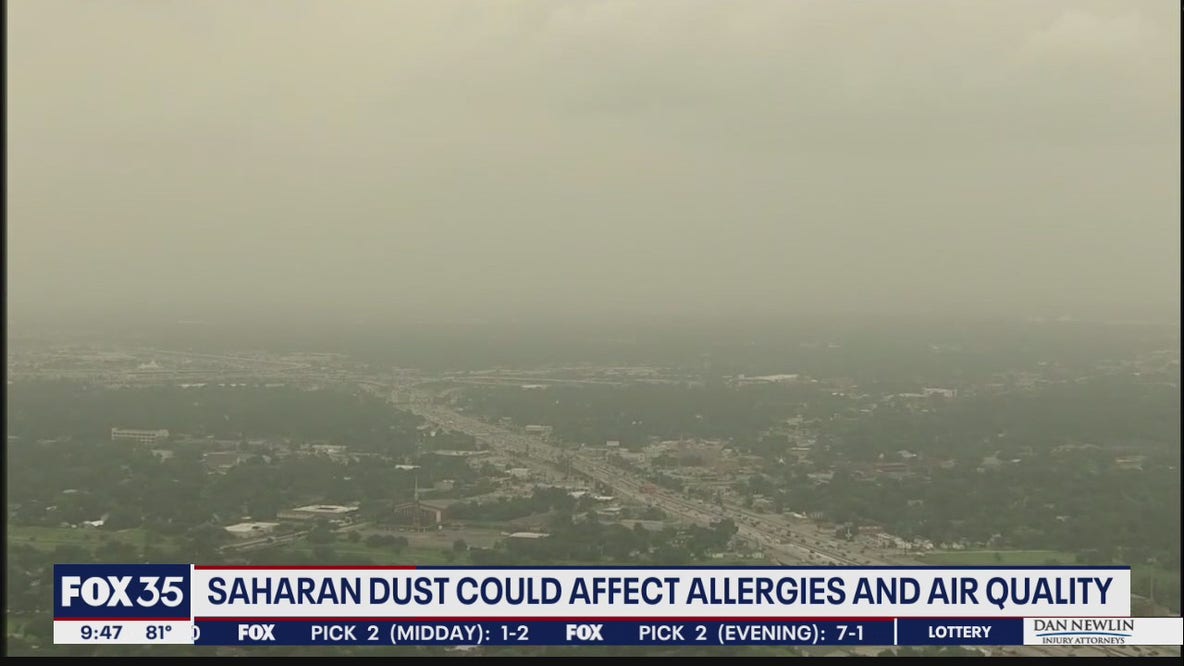 Saharan dust could affect allergies and air quality
