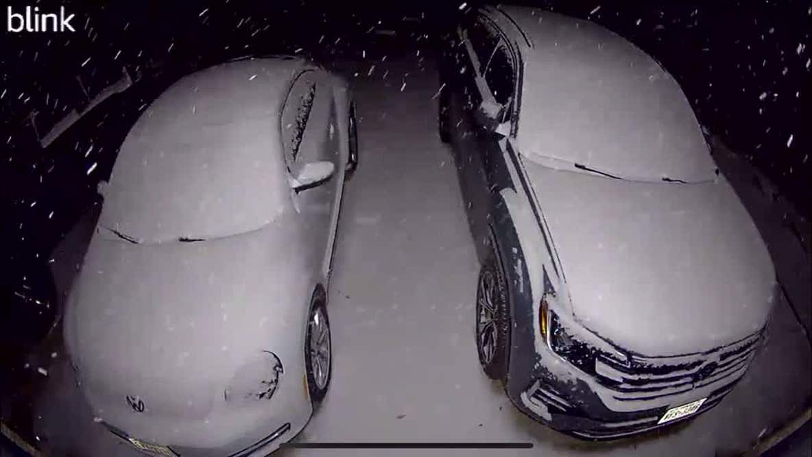 Austin weather: Snow blankets cars