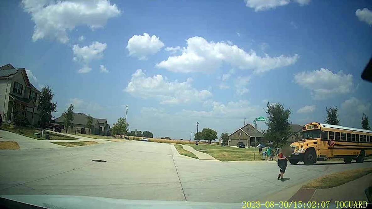 RAW: Denton ISD bus driver on leave after close call