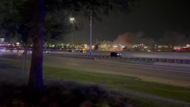 At least 17 injured after multiple motorcycles crash, catch fire on I-35W in Fort Worth