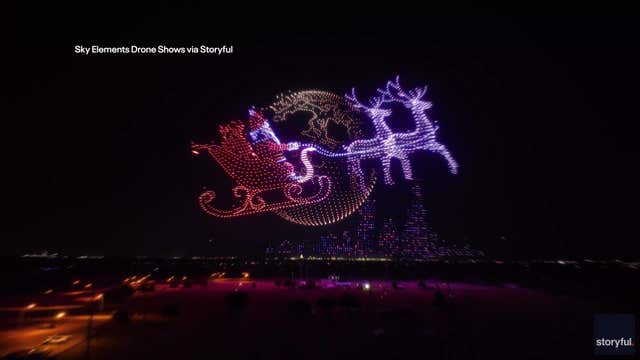 WATCH: North Texas holiday drone show breaks world record
