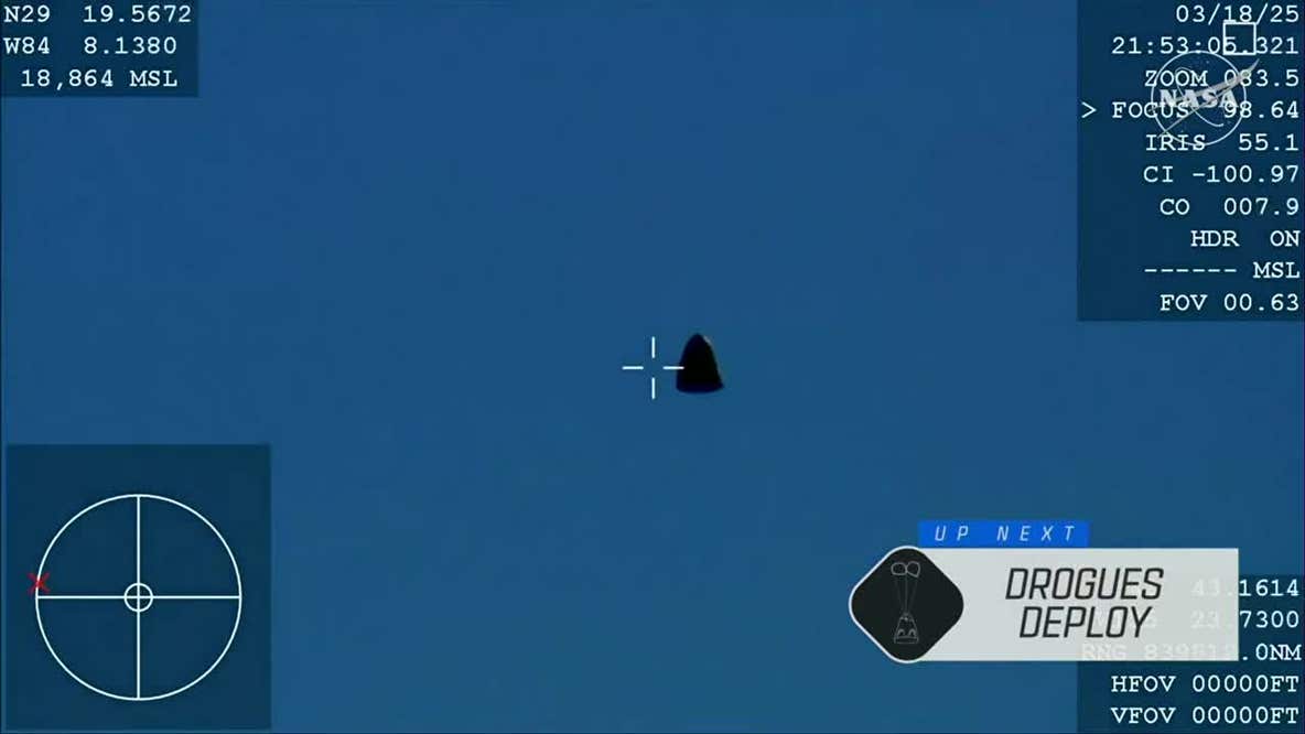 NASA's Crew 9 splashes down off coast of Florida